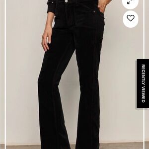 Sanctuary Black Boot Velvet Cut Pants